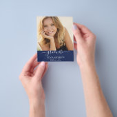 Budgetklasse des Abschlusses Navy Blue Foto 2023 Flyer (Gruppe)