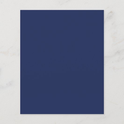 Budgetklasse des Abschlusses Navy Blue Foto 2023 Flyer (Hinten)