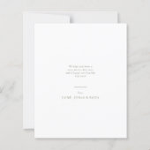 BUDGETMinimalist Olive Green Merry Christmas Photo (Rückseite)