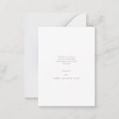 BUDGETMinimalist Olive Green Merry Christmas Photo Mitteilungskarte (Rückseite)