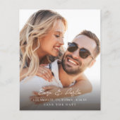 BudgetMOD Kalligrafisches Foto Vertikal Save the D Flyer (Vorne)