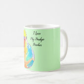 Budgetname Hübsch Budgerigar Parakeet Pet Bird Kaffeetasse (VorderseiteRechts)