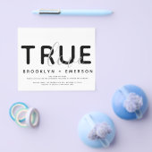 Budgetreue Liebe Moderne Hochzeit Einladung Flyer (Einzeln)