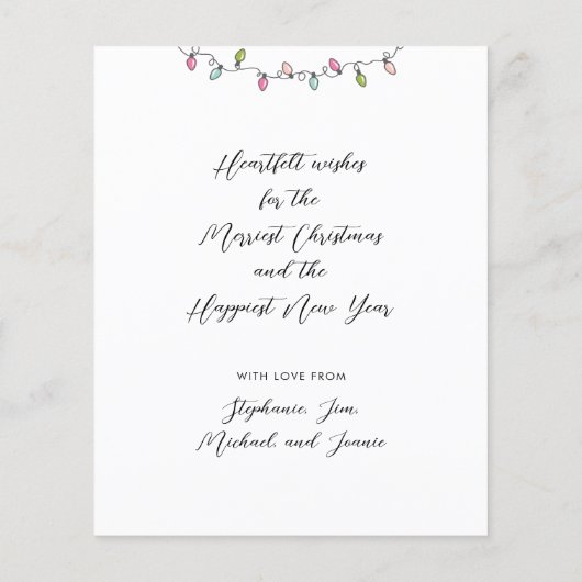 Budgetsand ist die Weihnachtskarte des neuen Schne (Rückseite)