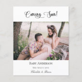 Budgetschwangerschaft kommt bald Ankündigung des F (Vorderseite)