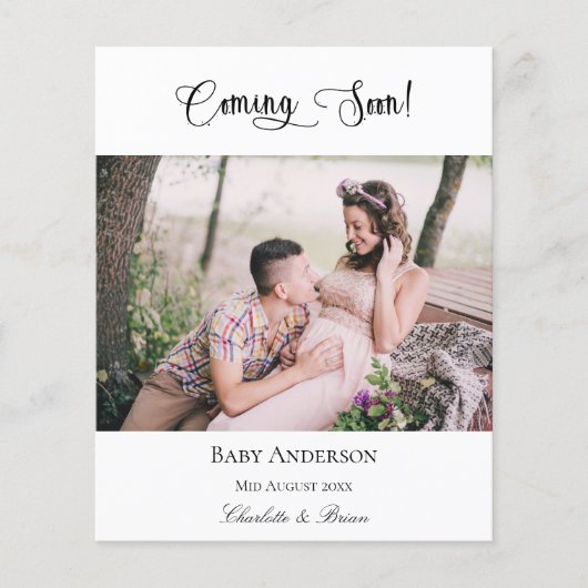 Budgetschwangerschaft kommt bald Ankündigung des F (Vorderseite)