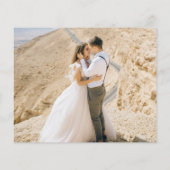 Budgetscript Hochzeit Vielen Dank Herzfotokarte (Rückseite)