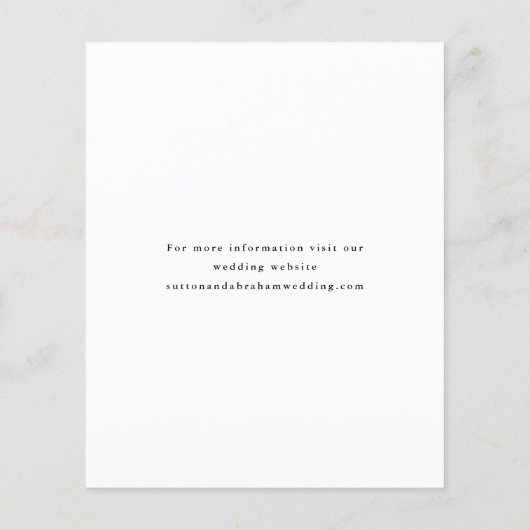 Budgetscript Hochzeitsfotocollage Save the Date (Rückseite)