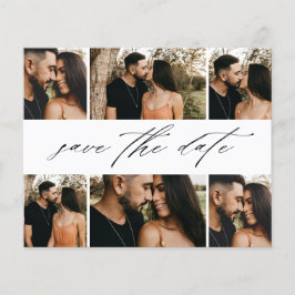 Budgetscript Hochzeitsfotocollage Save the Date Flyer
