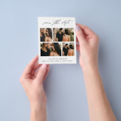 Budgetscript Hochzeitsfotocollage Save the Date Flyer (Gruppe)