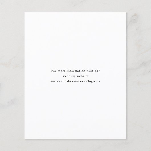 Budgetscript Hochzeitsfotocollage Save the Date Flyer (Hinten)