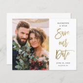 Budgetscript-Hochzeitsskripte Save the Date (Vorne/Hinten)