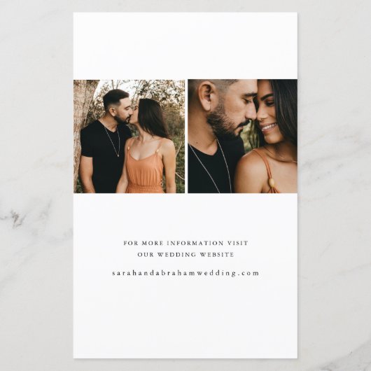 Budgetscript-Hochzeitsskripte Save the Date (Rückseite)