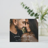 Budgetscript-Hochzeitsskripte Save the Date (Stehend Vorderseite)
