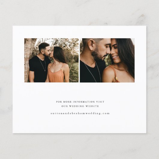 Budgetscript-Hochzeitsskripte Save the Date (Rückseite)