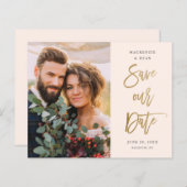 Budgetscript-Hochzeitsskripte Save the Date (Vorne/Hinten)