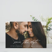 Budgetscript-Hochzeitsskripte Save the Date (Stehend Vorderseite)