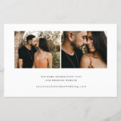 Budgetscript-Hochzeitsskripte Save the Date (Rückseite)