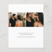 Budgetscript-Hochzeitsskripte Save the Date Flyer (Hinten)