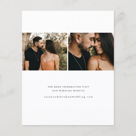 Budgetscript-Hochzeitsskripte Save the Date Flyer (Hinten)