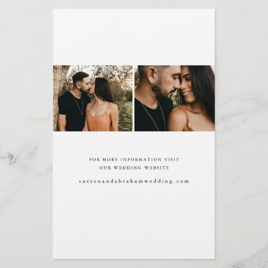 Budgetscript-Hochzeitsskripte Save the Date Flyer (Hinten)