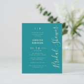 Budgetscript Modernes Brautparty Aquamarin (Stehend Vorderseite)