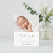 Budgetscript Religiöse Taufe Danke Karte (Stehend Vorderseite)