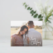 Budgetscript Weihnachts-Foto Weihnachtskarte (Stehend Vorderseite)