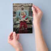 Budgetscript Weihnachts-Foto Weihnachtskarte Flyer (Handgriff)