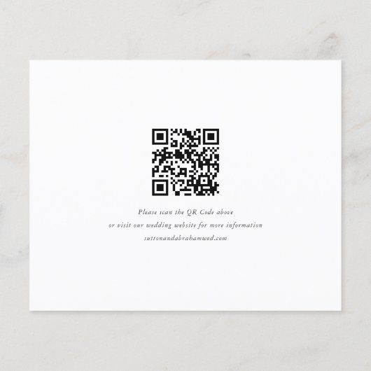 Budgetskript-Foto Save the Date mit QR-Code (Rückseite)