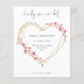 Budgetskript Sakura Cherry Blossom Save the Date (Vorderseite)