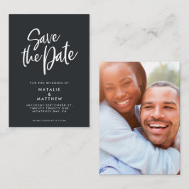 Budgetskript Save the Date Hochzeit von Fotos Mitteilungskarte