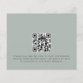 Budgetskripte Light Sage Green Save the Date (Rückseite)