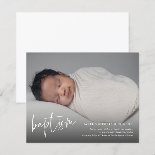 Budgetskripte Taufe & Weihnachts-Einladung (Vorne/Hinten)