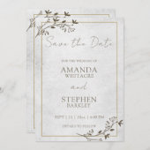 Budgetskriptereien Sichern der Datumskarte Einladung (Vorne/Hinten)