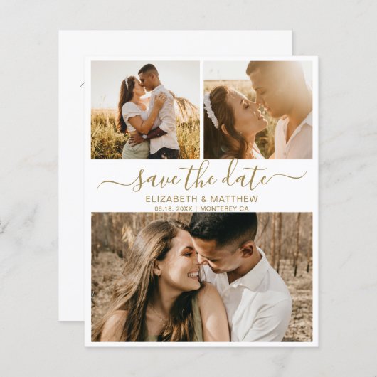 Budgetskriptfotografie Save the Date (Vorne/Hinten)