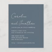 Budgetslate Schreibschrift Wedding Einladung (Vorderseite)