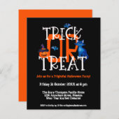 Budgettrick oder behandeln Halloween-Party Black E (Vorne/Hinten)