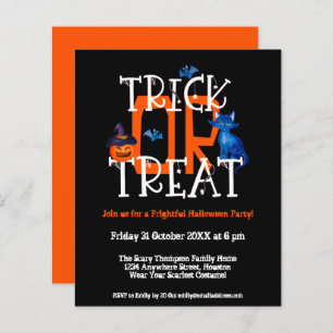Budgettrick oder behandeln Halloween-Party Black E