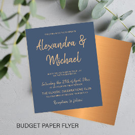 Budgettypopie und Hochzeit von Kupfer Flyer