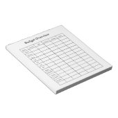 Budgetübersicht-Notizbuch Notizblock (angewinkelt)