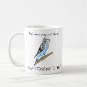 Budgie Achtung Seeker Tasse (Links)
