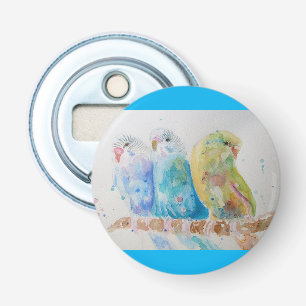 Budgie Aqua Aquamarin Flaschenöffner