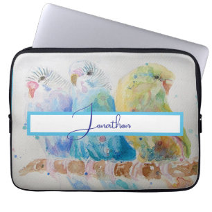Budgie Aqua Aquamarin Laptopschutzhülle