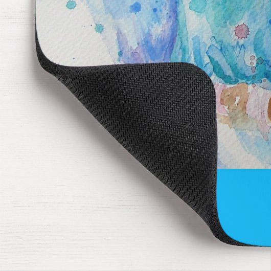 Budgie Aqua Aquamarin Mousepad (Ecke)