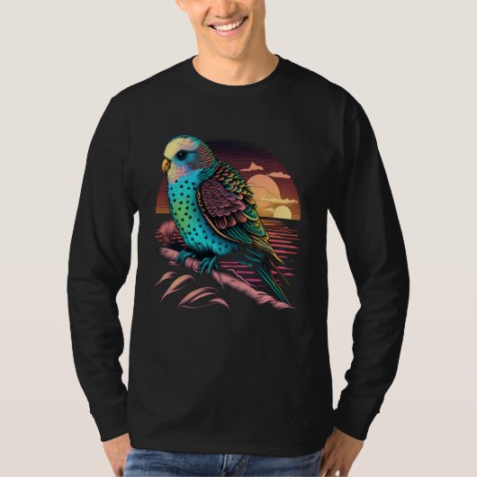 Budgie Beach Budgerigar Parakeet Bird Summer  2 T-Shirt (Vorderseite)