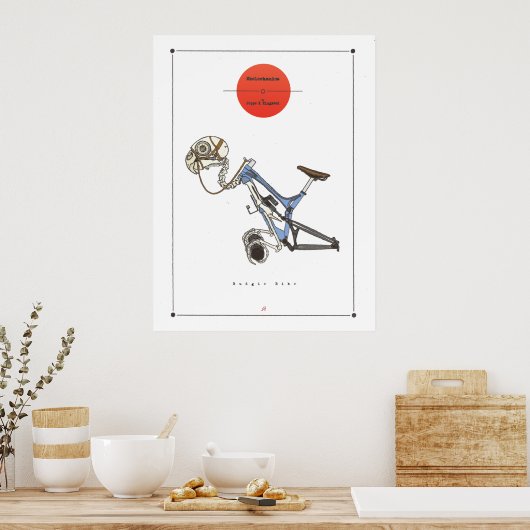Budgie Bike Poster (Küche)