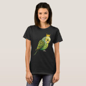 Budgie Bird Parakeet For Budgerigar Owner T-Shirt (Vorne ganz)