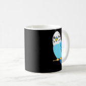 Budgie Bird Parakeet Niedlich Parakeet Blue Kaffeetasse (VorderseiteRechts)