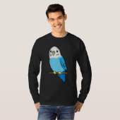 Budgie Bird Parakeet Niedlich Parakeet Blue T-Shirt (Vorne ganz)